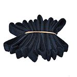 Fixteentjes zwart 20x240 mm elastisch, 10 stuks