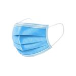Mondmaskers 3-laags blauw met elastiek en neusclip